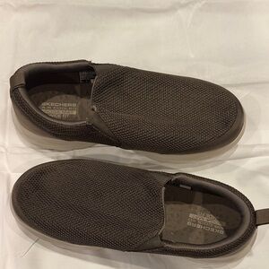 Skechers Men's Dark Brown Ultra Go Mesh Slip-Ons